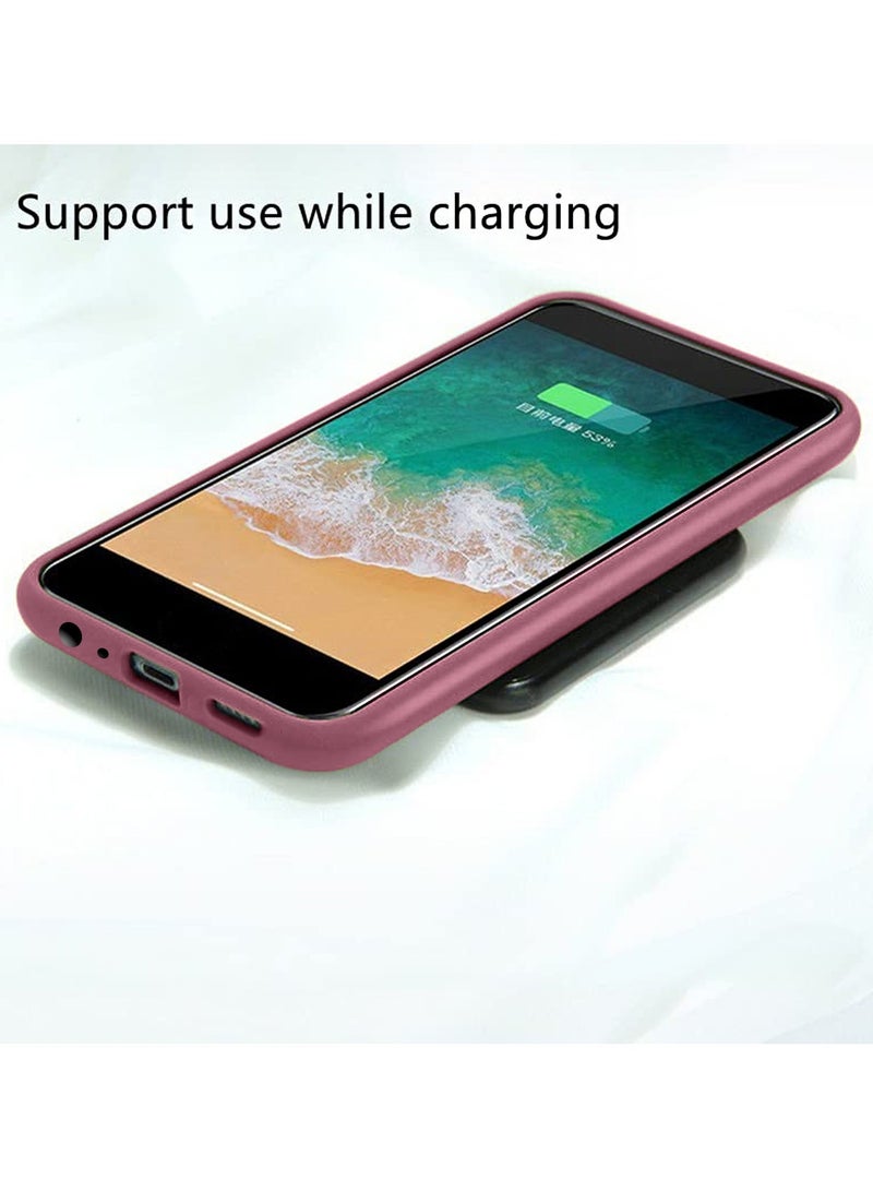 دبليو تيك غطاء حماية من السيليكون الهجين مع غطاء حماية خلفي شفاف لهاتف موتورولا موتو G34 5G وردي فوشيا - Image 2