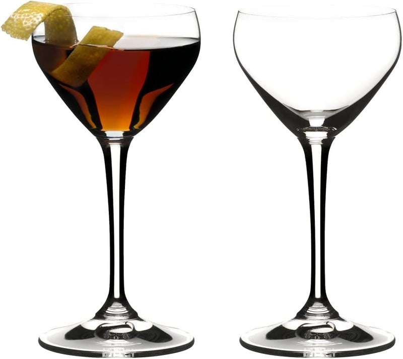 Riedel Riedel Drink Specific Glassware Nick  Nora Cocktail Glass 4oz OldFashioned Stemmed Cocktail Glasses Martini Manhattan Set of 2 