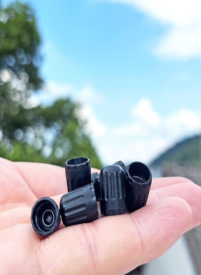 TPMSCENTER OEM Plastic Valve Stem Covers Black with Rubber Seal Car Tire Valve Caps Original for 17-20008 GM Ford TPMS Snap-in Valves, Tire Replacement Valve Stem Caps (8 Pack) - Image 4