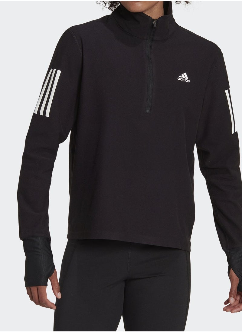 Adidas - Own The Run Running 1/2 Zip Sweatshirt - Image 1