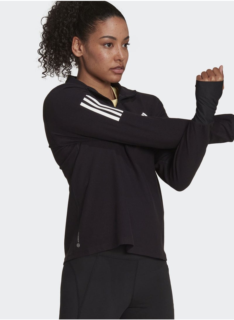 Adidas - Own The Run Running 1/2 Zip Sweatshirt - Image 1