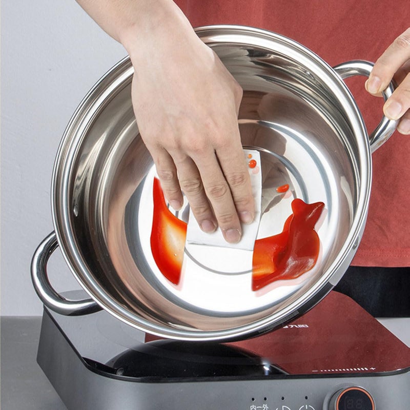 KDLCY Steamer Pot for Cooking 11-inch Steam Pots with Lid, Multipurpose Steam Pot Stainless Steel Steaming Pot Cookware with Handle for Vegetable, Stews, Pasta, Dumpling, Sauce, Food (3 Tier) - Image 4