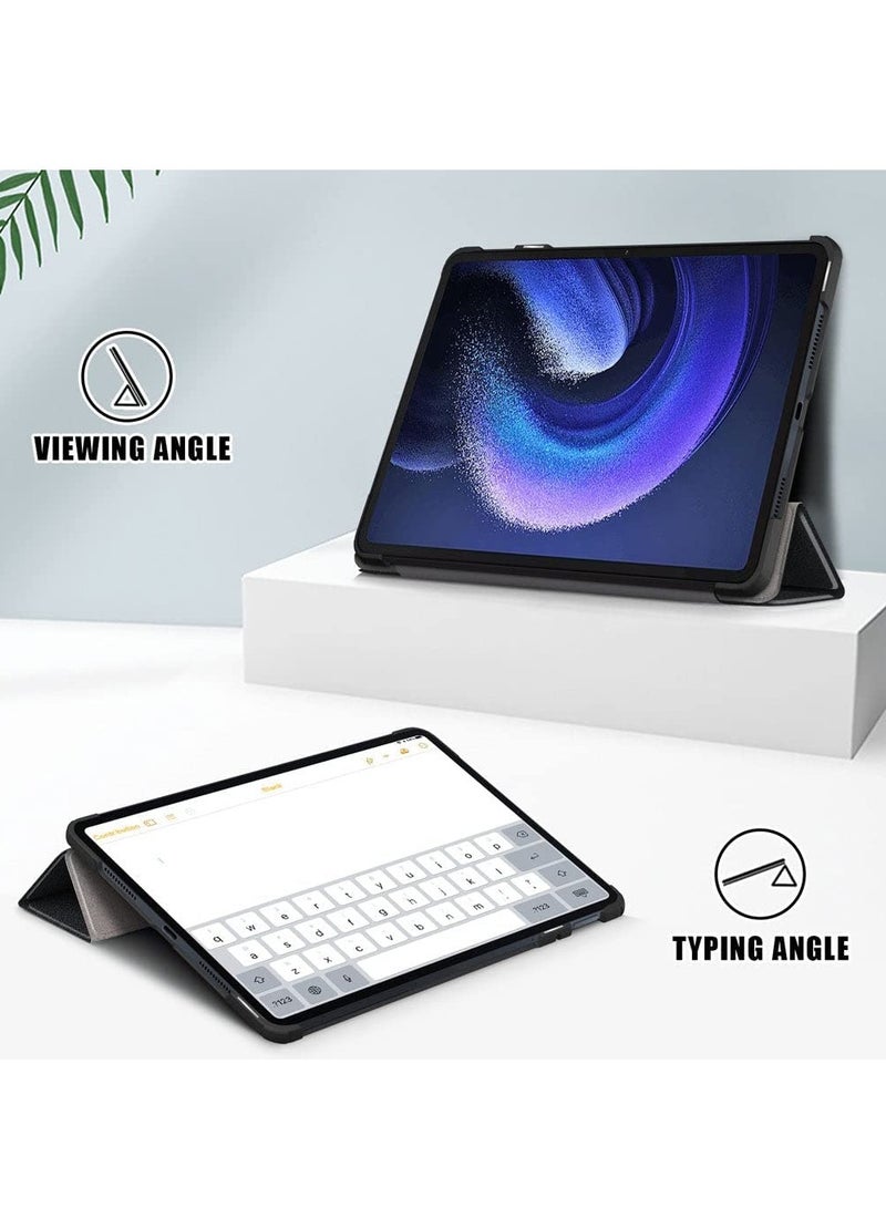Case for Xiaomi Pad 6/6 Pro 11 inch Released 2023, Tri fold Slim Lightweight Hard Shell Smart Protective Cover with Multi-Angle Stand for Xiaomi Pad 6/6 Pro 11 inch - Image 3