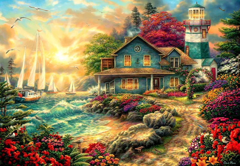 اناتوليان 2000 Piece Puzzle / Blue Mansion - Code 3964