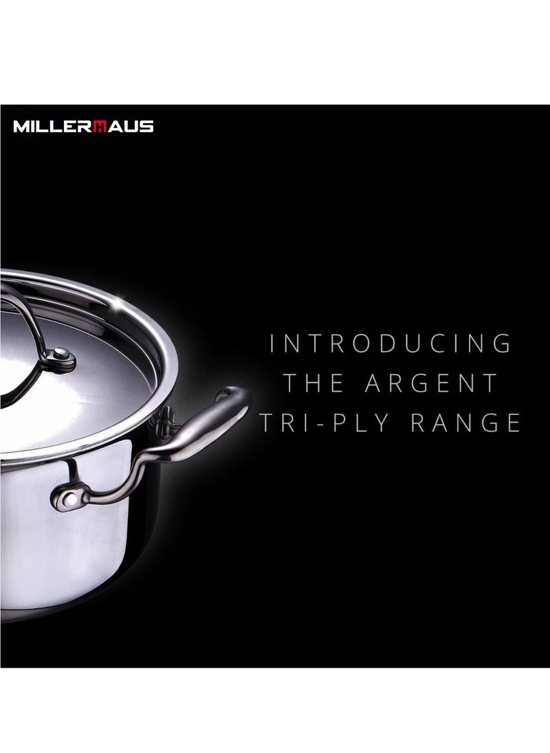 MILLERHAUS - TRIPLY BIRYANI POT WITH LID 32CM - Image 1