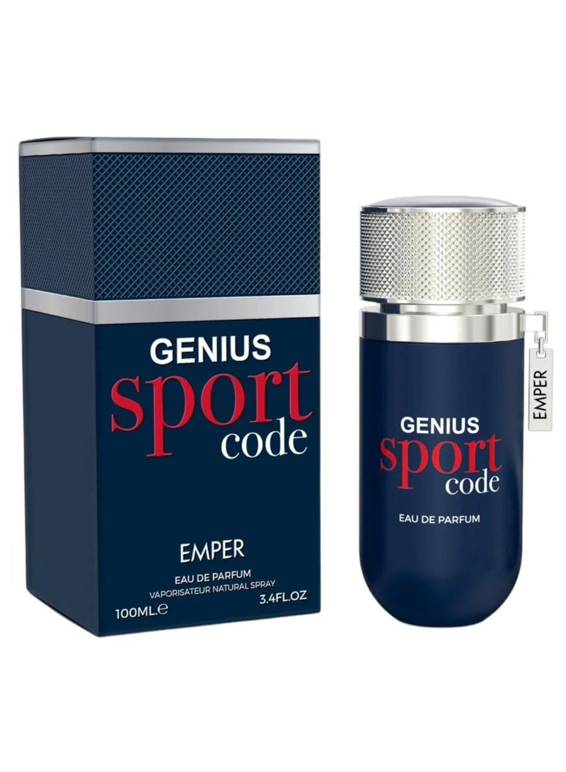 امبر جينيوس سبورت كود او دي بيرفيوم رجالي - 100 مللي - Image 1