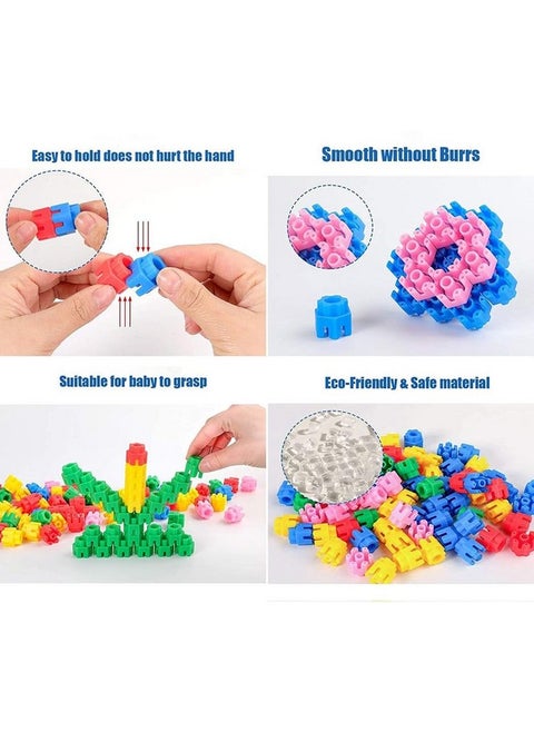 Spesifik Hexa DIY Building Brick Blocks Game for Kids Educational and Learning Puzzle Games Brain Game Colorful Construction Blocks Skill Development Toy for Kids 50+ Blocks