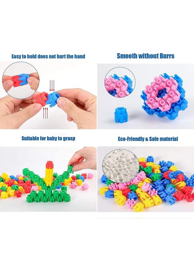 Spesifik - Spesifik Hexa DIY Building Brick Blocks Game for Kids Educational and Learning Puzzle Games Brain Game Colorful Construction Blocks Skill Development Toy for Kids 50+ Blocks - Image 1