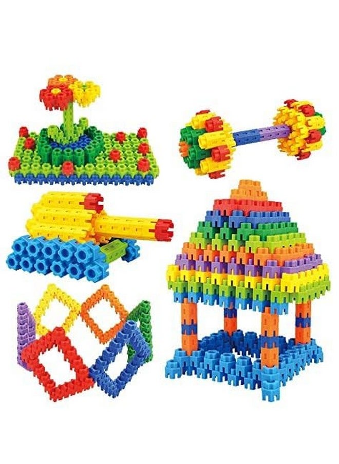Spesifik - Spesifik Hexa DIY Building Brick Blocks Game for Kids Educational and Learning Puzzle Games Brain Game Colorful Construction Blocks Skill Development Toy for Kids 50+ Blocks - Image 1