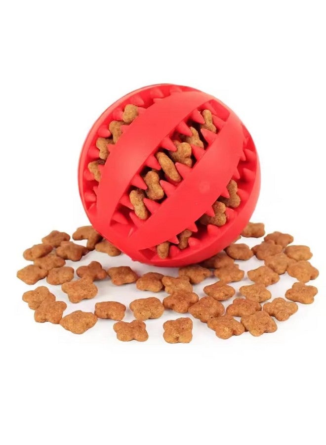 بتس إمباير موزع طعام تفاعلي من Iq، كرة توزيع طعام، كرات تغذية لتدريب الكلاب، كرة مضغ مقاومة للعض، لعبة توزيع طعام بطيئة للكلاب والجراء - 6 سم - Image 1