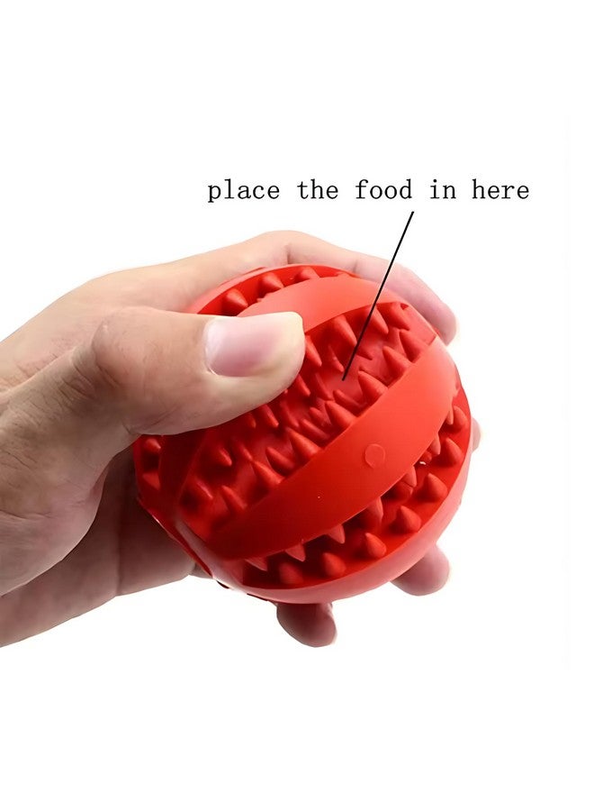 بتس إمباير موزع طعام تفاعلي من Iq، كرة توزيع طعام، كرات تغذية لتدريب الكلاب، كرة مضغ مقاومة للعض، لعبة توزيع طعام بطيئة للكلاب والجراء - 6 سم - Image 2