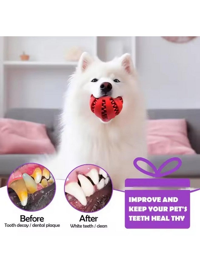 بتس إمباير موزع طعام تفاعلي من Iq، كرة توزيع طعام، كرات تغذية لتدريب الكلاب، كرة مضغ مقاومة للعض، لعبة توزيع طعام بطيئة للكلاب والجراء - 6 سم - Image 4