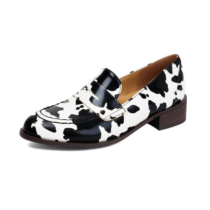 2026 Flat Retro Slip-On Loafers For Men And Women, Sizes 40-48, Office Casual Leather Shoes, Lazy Shoes - Image 1