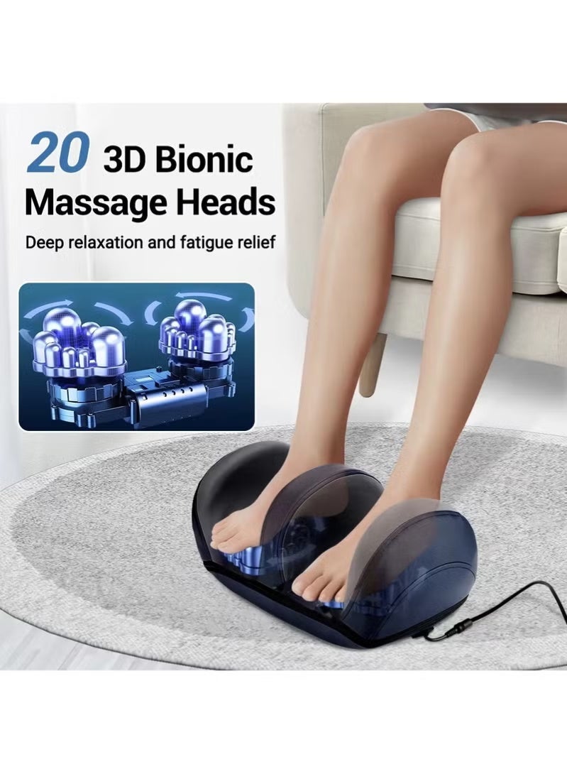 Univer Tang Electric Foot Massager Shiatsu Heat Kneading Massage Hot Compress Deep Relaxation Relieve Fatigue Foot Spa Electric Calf Massager Machine For Pain Relief And Improving Blood Circulation - Image 2