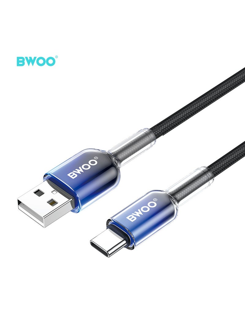 BWOO Usb-A To Type-C Fast Charging Data Cable Black - Image 2