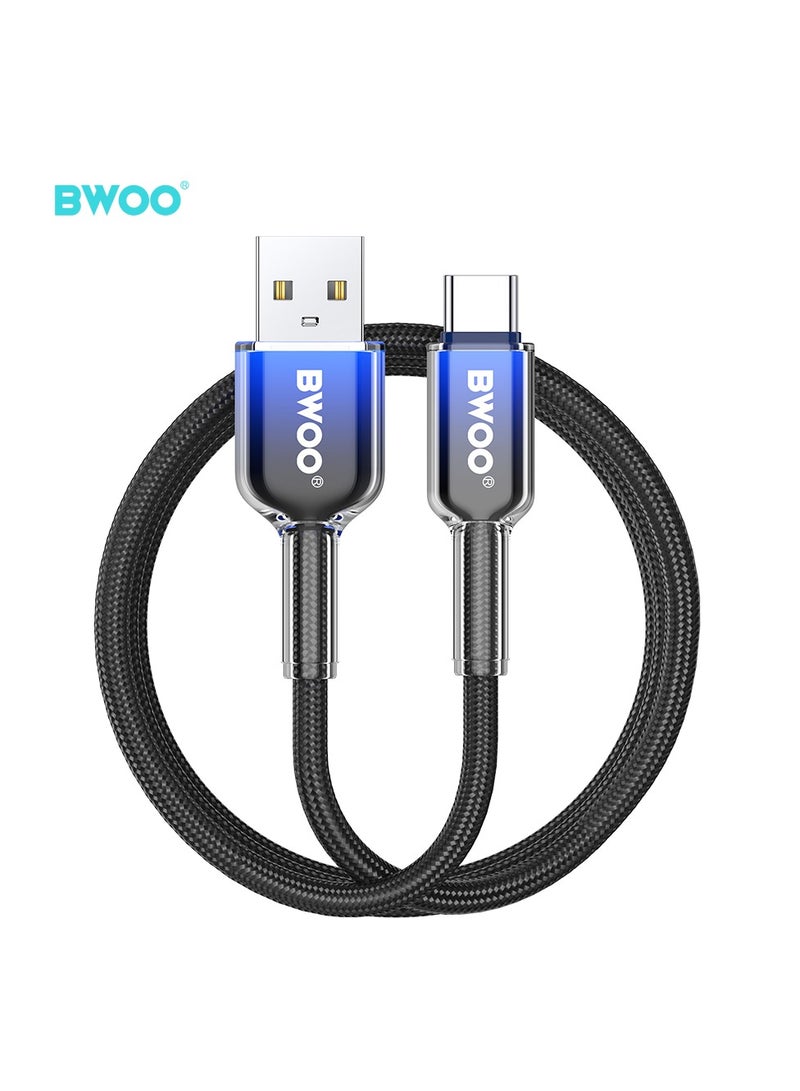 BWOO Usb-A To Type-C Fast Charging Data Cable Black - Image 1