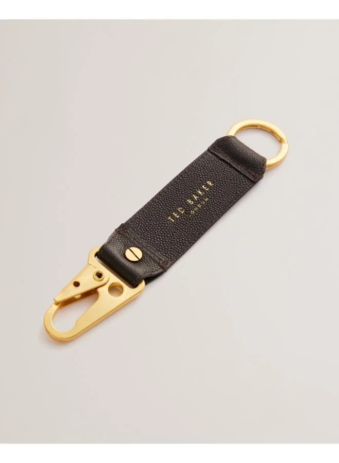 Ted Baker Kason Caviar Texture Leather Key Ring Set