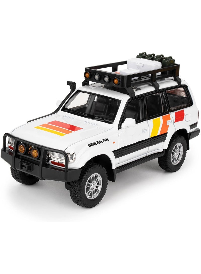 Diecast Car 1:24 SUV Cars Model Alloy Die Cast Sound And Light Pull Back Classic Luxury Vehicle Kids Toys Gift - Image 1