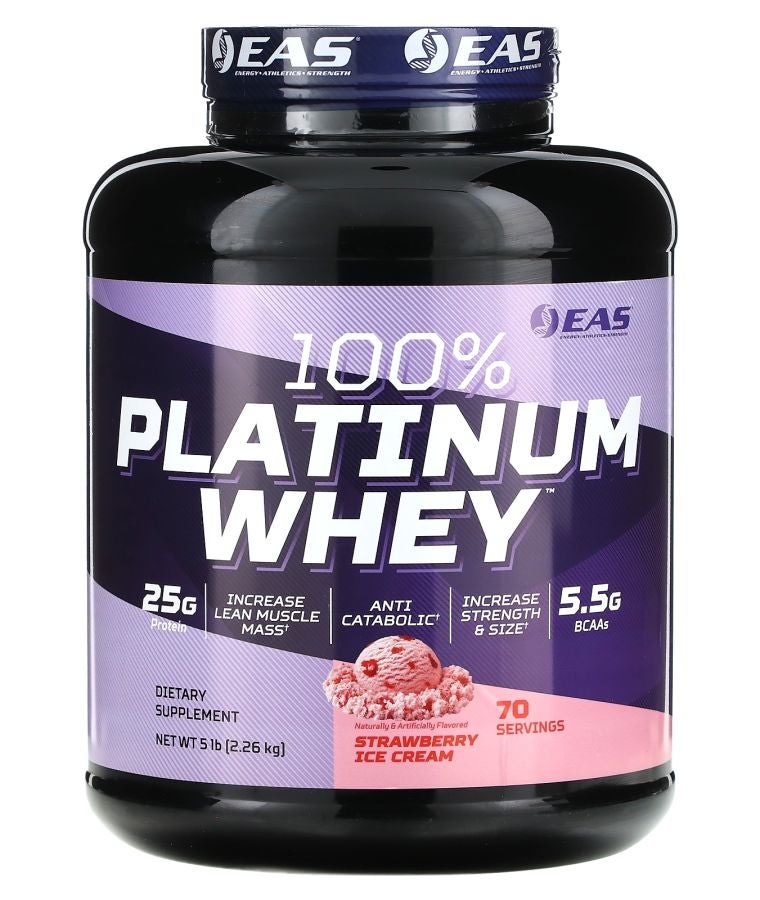100% Platinum Whey Strawberry Ice Cream  5 lb (2.26 kg)