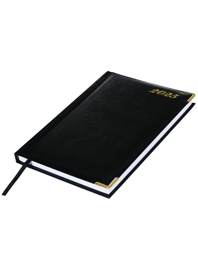 FIS FIS Diary 2025 English (Saturday & Sunday Combined) A5, Black - FSDI92E25BK  - Image 1