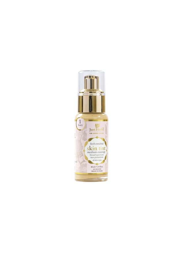 Just Herbs - Ayurvedic Bb Cream Skin Tint Foundation For Light Coverage - 1 _Ivory 40 Ml Natural Finish - Image 1