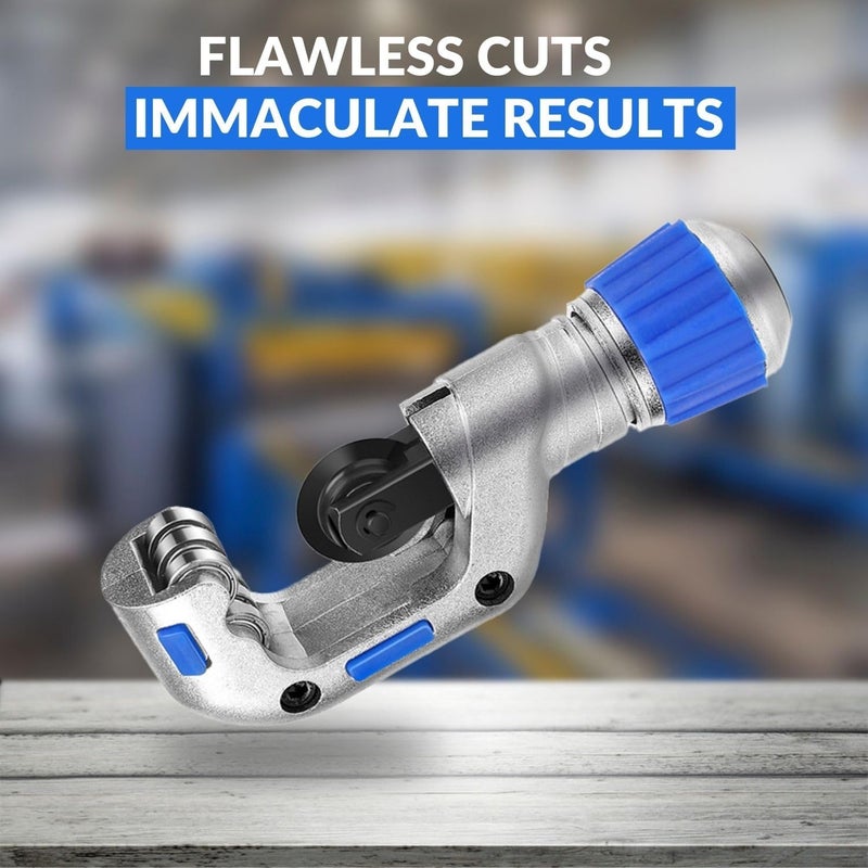 Flexzion Tube Cutter, Heavy Duty Tubing Pipe Cutter, 3/16 to 1-1/4 inch Cutting Diameter, Ideal for Cutting Copper, Aluminum, Brass, Steel, Plastic and More - Image 2