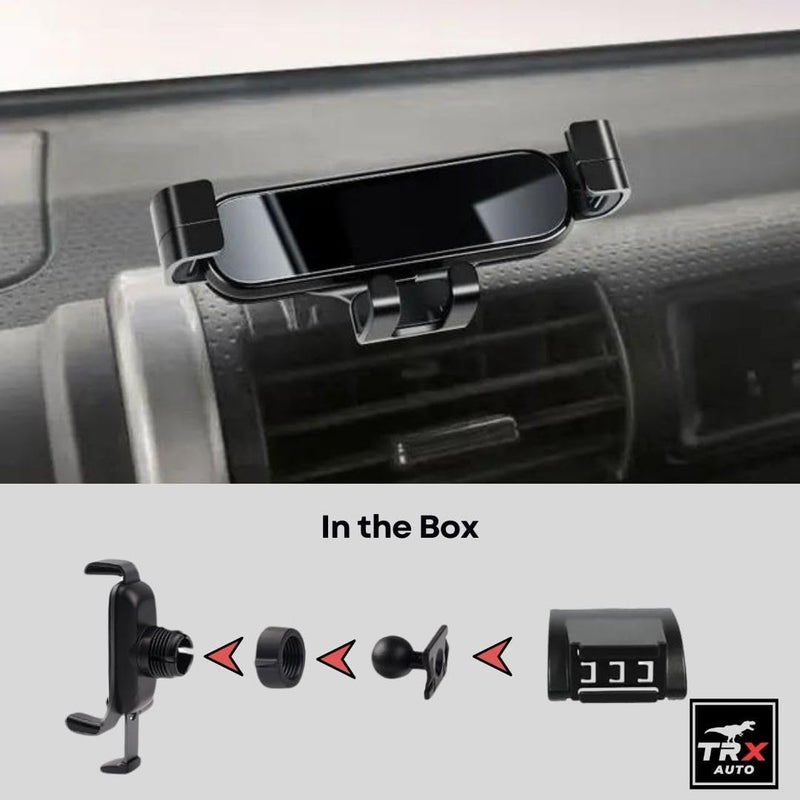  تي ار اكس اوتو حامل هاتف TRX AUTO مع خاصية الجاذبية لسيارة تويوتا FJ كروزر (2017-2023) | ملحقات FJ كروزر | حامل هاتف محمول - Image 4