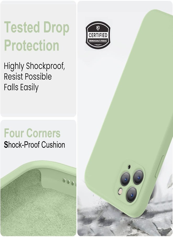 Vooii Compatible with iPhone 11 Pro Case, Upgraded Liquid Silicone with [Square Edges] [Camera Protection] [Soft Anti-Scratch Microfiber Lining] Phone Case for iPhone 11 Pro 5.8 inch - Matcha - Image 5