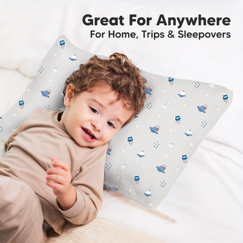 KeaBabies Toddler Pillowcase 13"x18" - Organic Cotton Toddler Pillowcase for Kids, Boys, Girls, Soft & Durable Cotton Cover for Miniature Sleepy Pillows, Cute Colors, Pillow Sold Separately (Cosmo) - Image 5