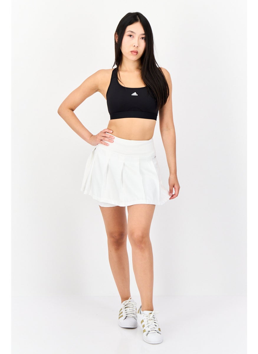 Adidas - Women 2 Pcs Sportswear Fit Tennis Skirts And Short, White - Image 1
