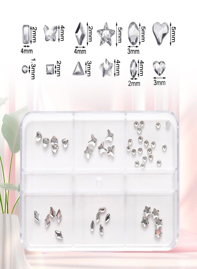 YAFIYGI طقم جواهر الأسنان YAFIYGI مع كريستالات فضية وديامانتس مؤقتة لجواهر الأسنان طقم مجوهرات جواهر الألماس للأسنان طقم جواهر الأسنان DIY جواهر على شكل جواهر الأسنان (بدون غراء) - Image 2