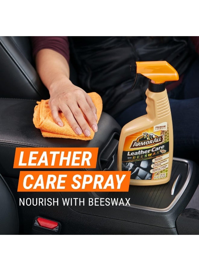 Armor All Car Leather Cleaner Spray Beeswax Leather Care Spray for Cars Trucks Motorcycles 16 Oz Each - Image 4