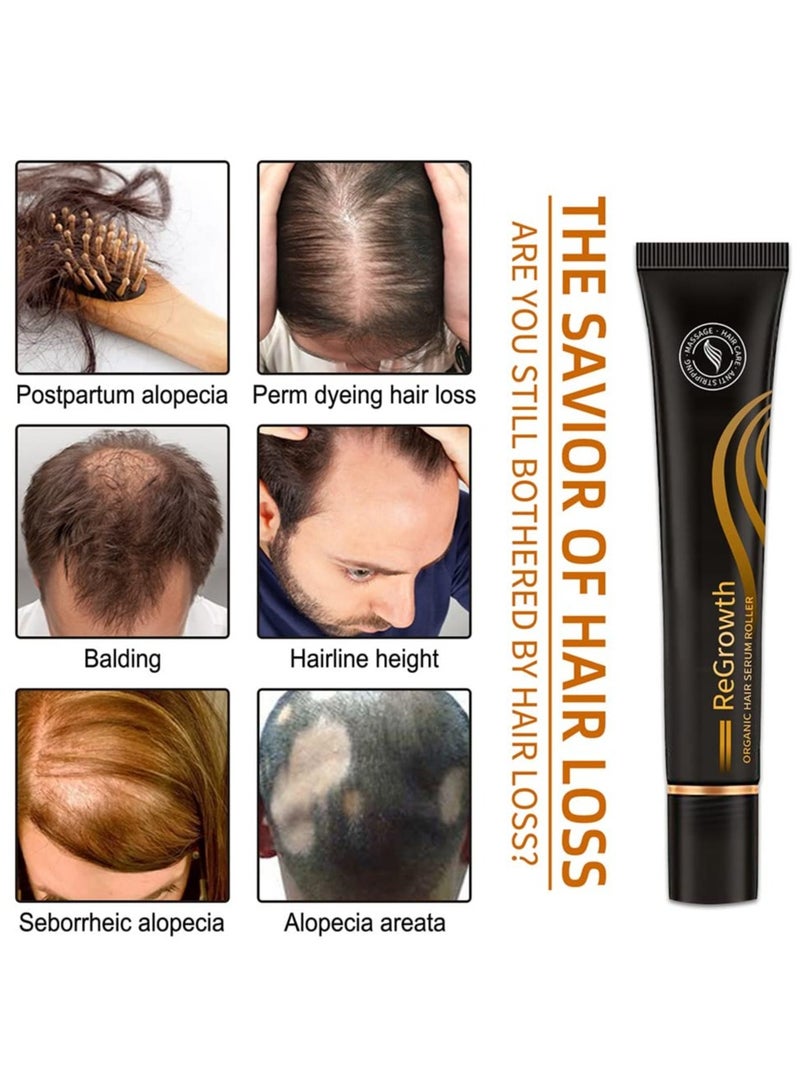 DubaiGallery Hair Essences Cylinder Set - Hair Serum Roller, Herbal Rolling Ball Massage Hair Reactive Serum, Hair Growth Serum for Natural Hair, for Stronger, Thicker Hair, for Receding Hairli - Image 3