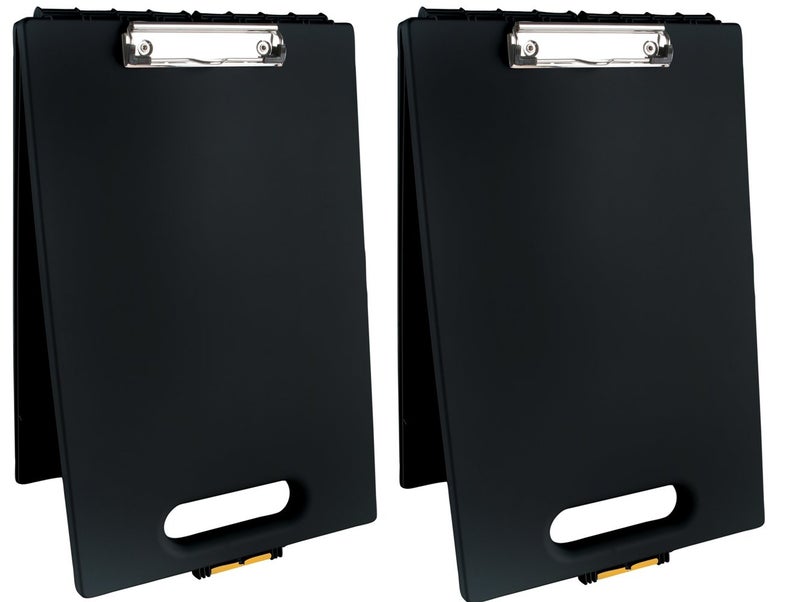 Dexas Clipcase Storage Clipboard with Handle Set of Two Black