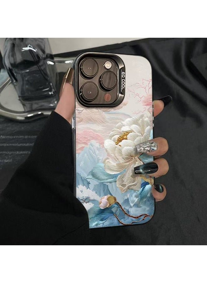 Lotus Blossom iPhone 16 Pro Case – Floral Ocean Design, Elegant Soft TPU Cover, Shockproof, Anti-Scratch, Anti-Fingerprint - Image 1