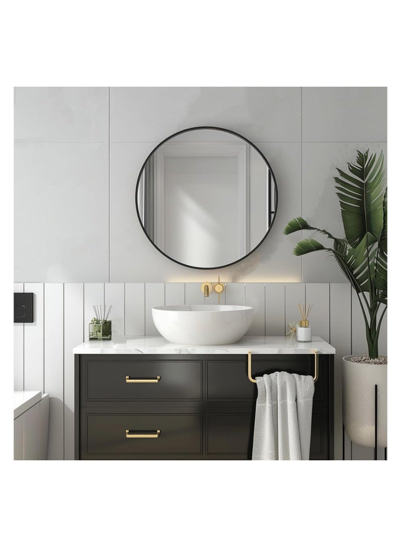 bunca mirror round 20 inch - 50 CM black bunca - Image 1