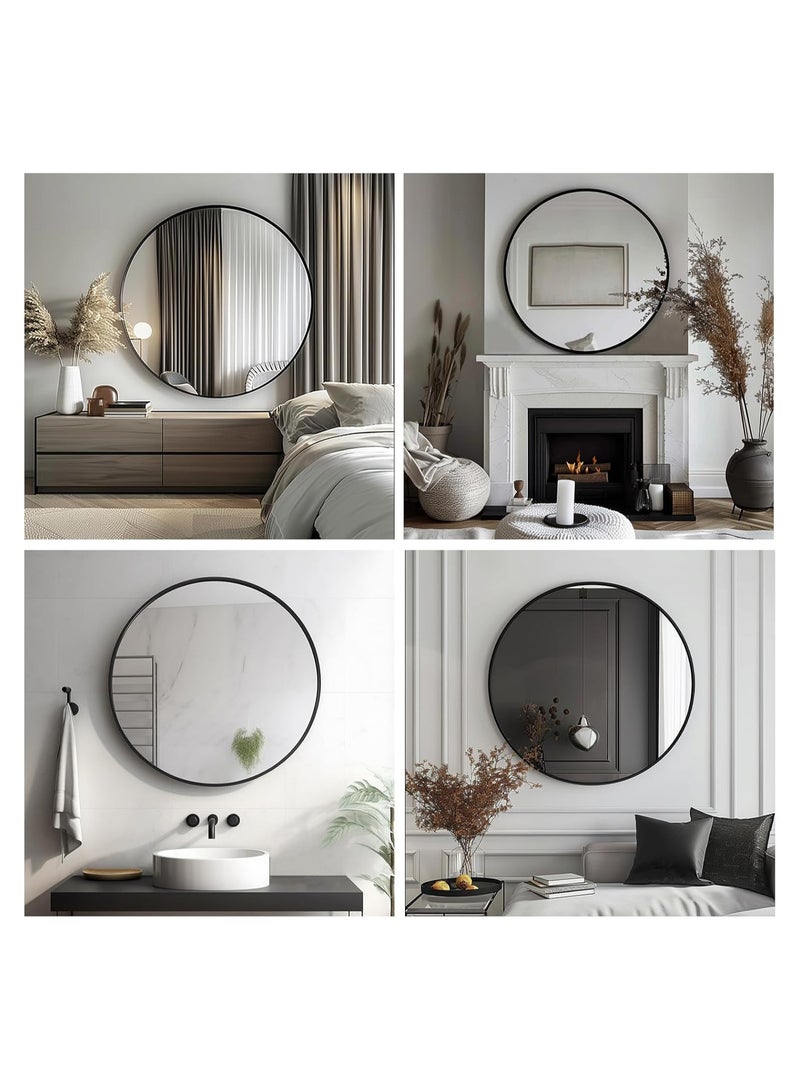 bunca mirror round 20 inch - 50 CM black bunca - Image 5