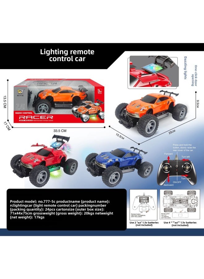 Generic - Children's Five-way Electric Light One-key Door Remote Control Simulation Racing Sports Car Car Model Boy Toy-Color:777-7B-Proportion:A Single Style Must Be Purchased In Multiples Of 24 Boxes Before Delivery - Image 1