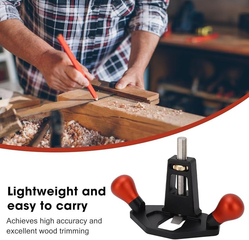 CNC Machined Aluminum Alloy Router Plane Precision Hand Tool For Woodworking - Image 3