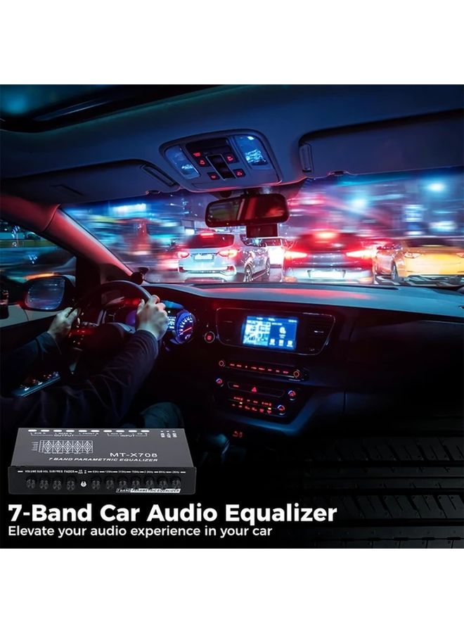 7 Band Car Audio Equalizer Amplifier With Crossover And Parametric Tuning - Image 5