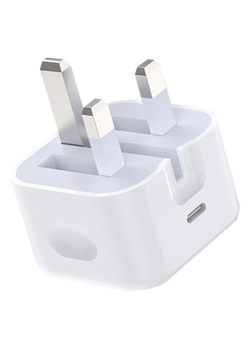 CoomBe - iPhone 35W USB C Fast Charge Adapter, Type C Power Block Wall Charger, Plug Adapter, with 1 Meter 35W Fast Charging Cable, Compatible with iPhone 16 Pro Max, iPhone 16 Pro, iPhone 16 Plus, iPhone 16, iPhone 15 Pro Max, iPhone 15 Pro, iPhone 15 Plus, iPhone 15, White - Image 1
