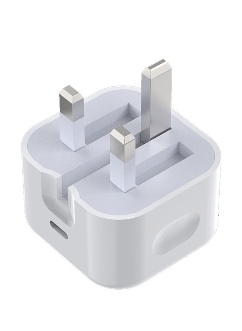 CoomBe - iPhone 35W USB C Fast Charge Adapter, Type C Power Block Wall Charger, Plug Adapter, with 1 Meter 35W Fast Charging Cable, Compatible with iPhone 16 Pro Max, iPhone 16 Pro, iPhone 16 Plus, iPhone 16, iPhone 15 Pro Max, iPhone 15 Pro, iPhone 15 Plus, iPhone 15, White - Image 1