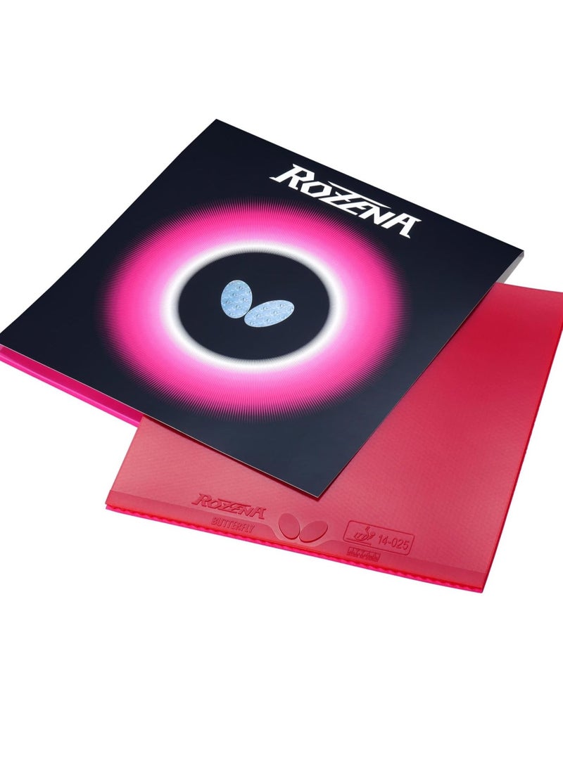 BUTTERFLY Butterfly Rozena Table Tennis Rubber Inverted Professional Butterfly Table Tennis Rubber Red (1.7mm) 4906901186873 - Image 2