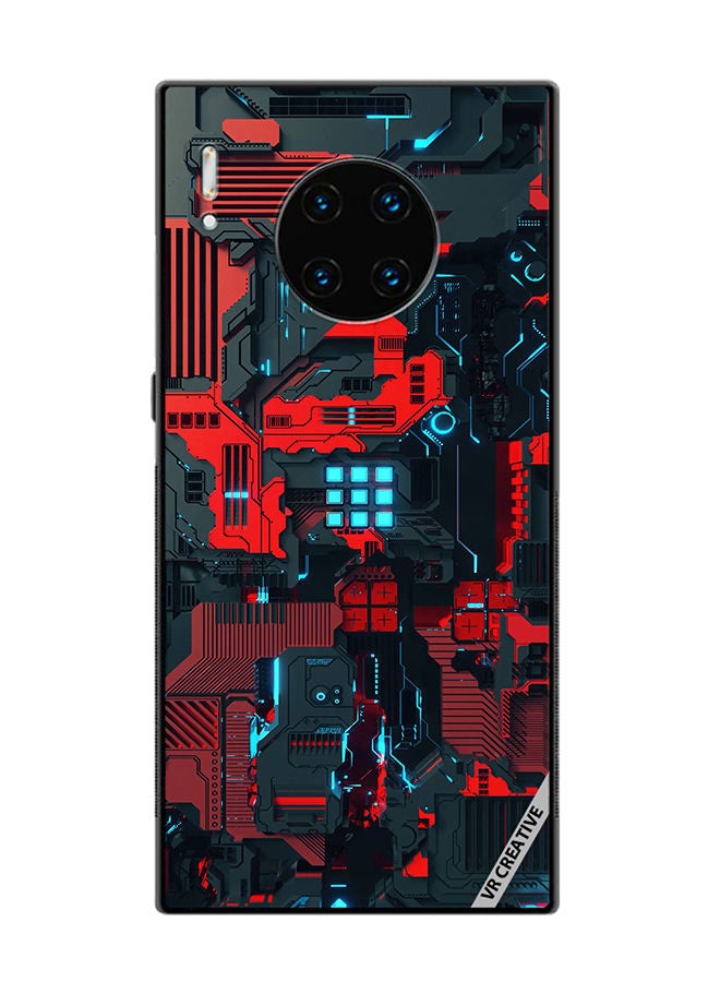 VR CREATIVE Protective Case Cover For Huawei Mate 30 Pro Circuit Design Multicolour - Image 1