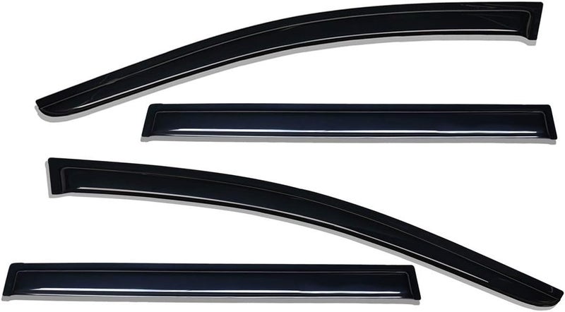 Lightronic WV94427 Tape-on Side Window Visor Deflector Rain Guard Set for Toyota Highlander 2014-2019 - Image 3