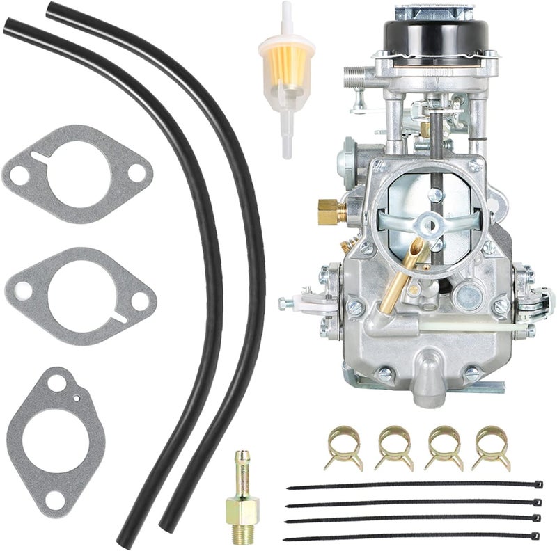 Waltyotur Autolite 1100 Carburetor with Gaskets for 1963-1969 Ford Mustang, Fairlane, Falcon, Comet, Mercury 6 Cylinder Engines - Image 1