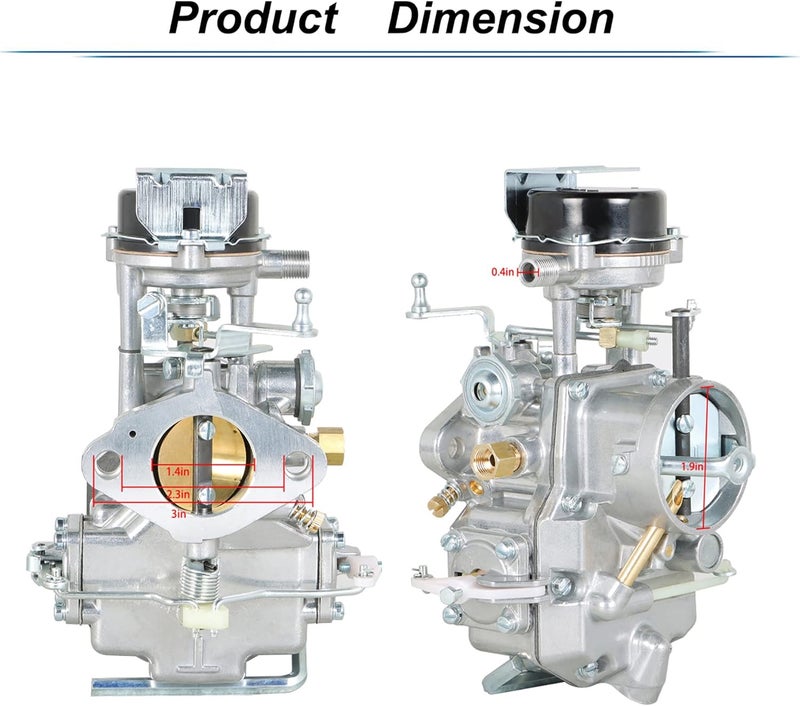 Waltyotur Autolite 1100 Carburetor with Gaskets for 1963-1969 Ford Mustang, Fairlane, Falcon, Comet, Mercury 6 Cylinder Engines - Image 4