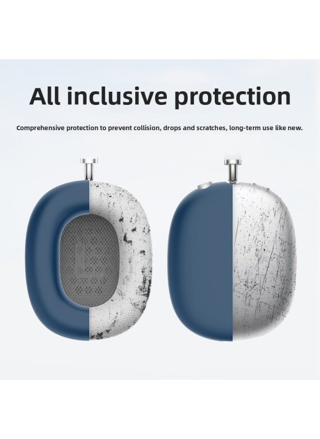 Generic - 2024 Airpods Max Headset Protective Cover Ear Cap Head Beam Shell Silicone Protective Cover-Color:white Ear Cap Sleeve-Model:Airpods Max - Image 1