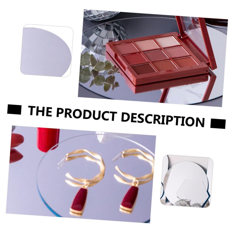 Reflective Acrylic Mirror Photo Prop For Jewelry Cosmetics Photography Size 18X18X0.2cm - Image 5