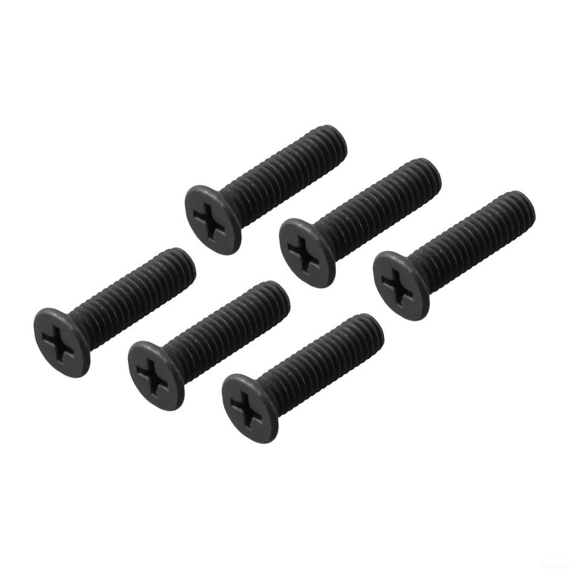 6 Pcs Left Hand Thread Fixing Screw Set M5 M6 22mm Black Metal for Drill Chuck Shank Adapter - Image 5